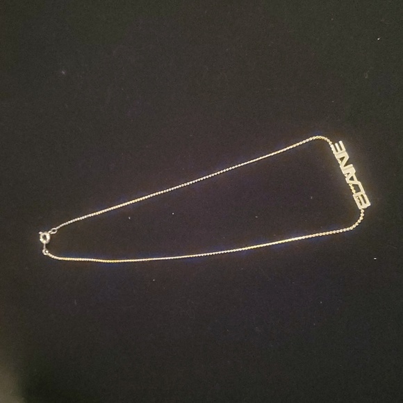 Custom Made Necklace- Goldtone Elaine - Picture 1 of 4